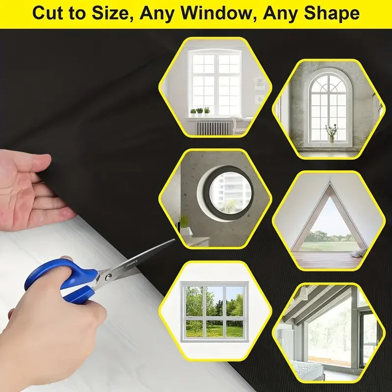 Portable Blackout Curtain Window Film