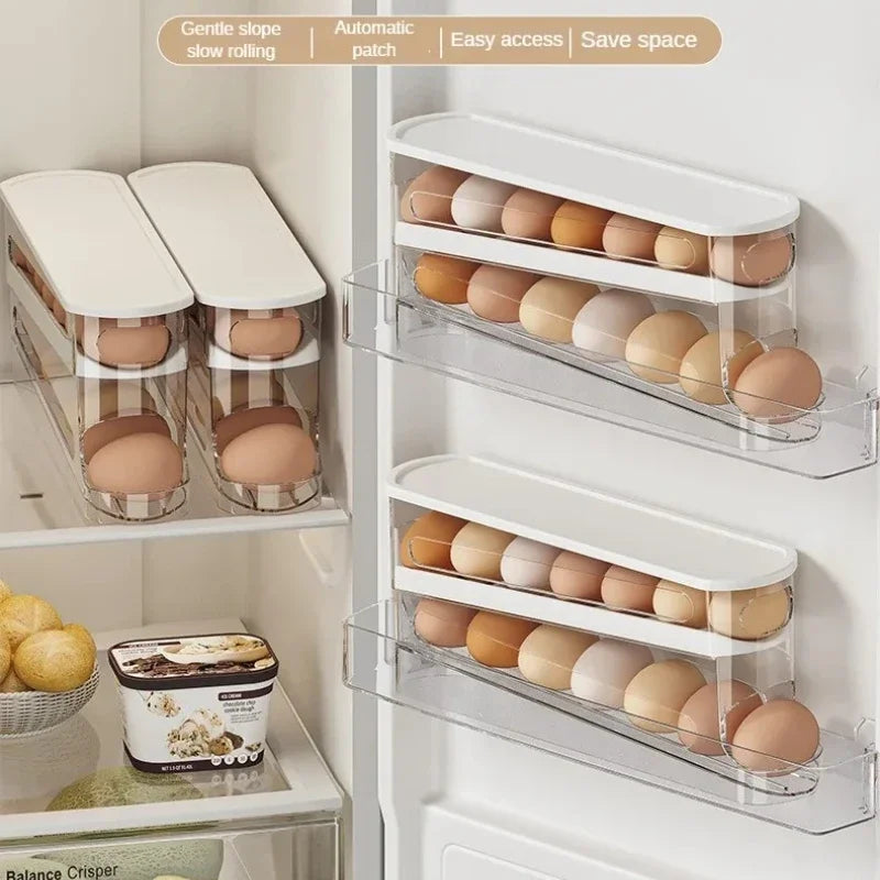 Bilayer Fridge Egg Storage Box