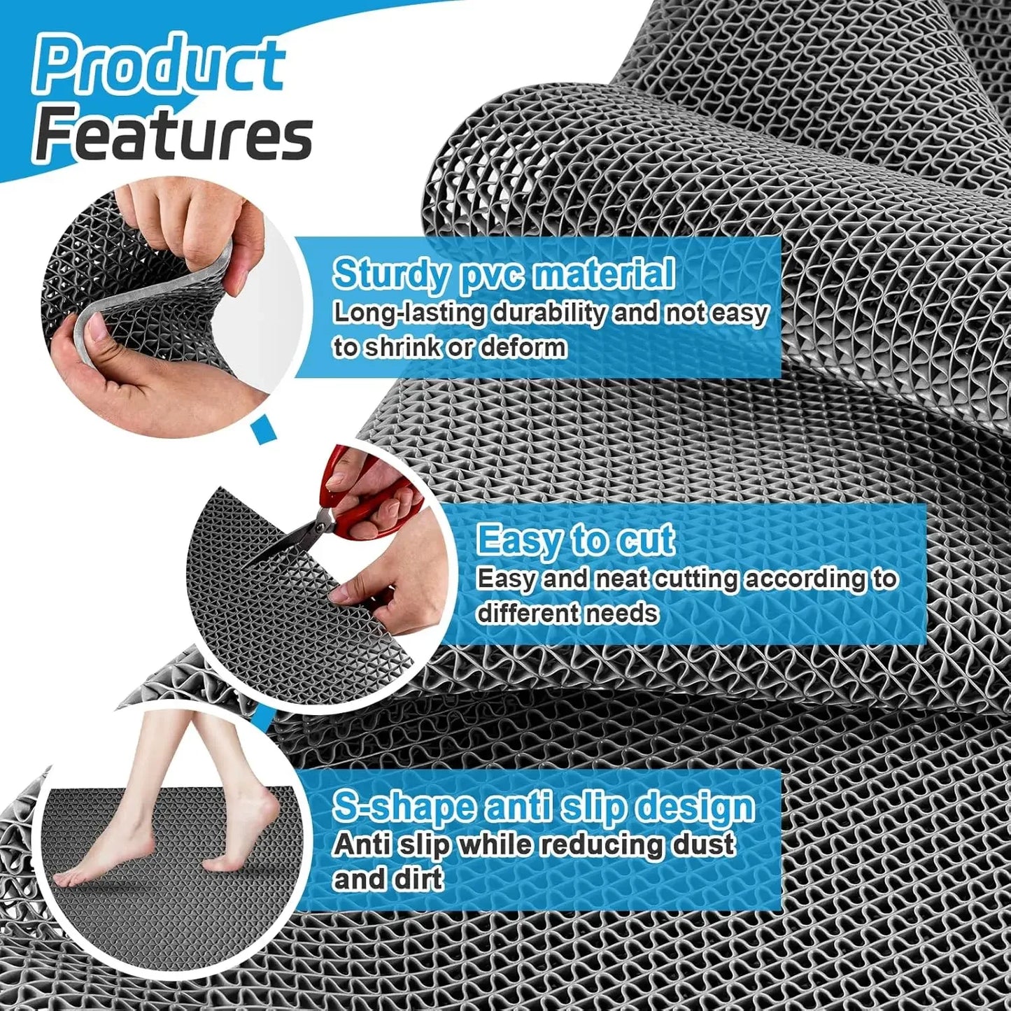 Waterproof PVC Non-Slip Floor Mat