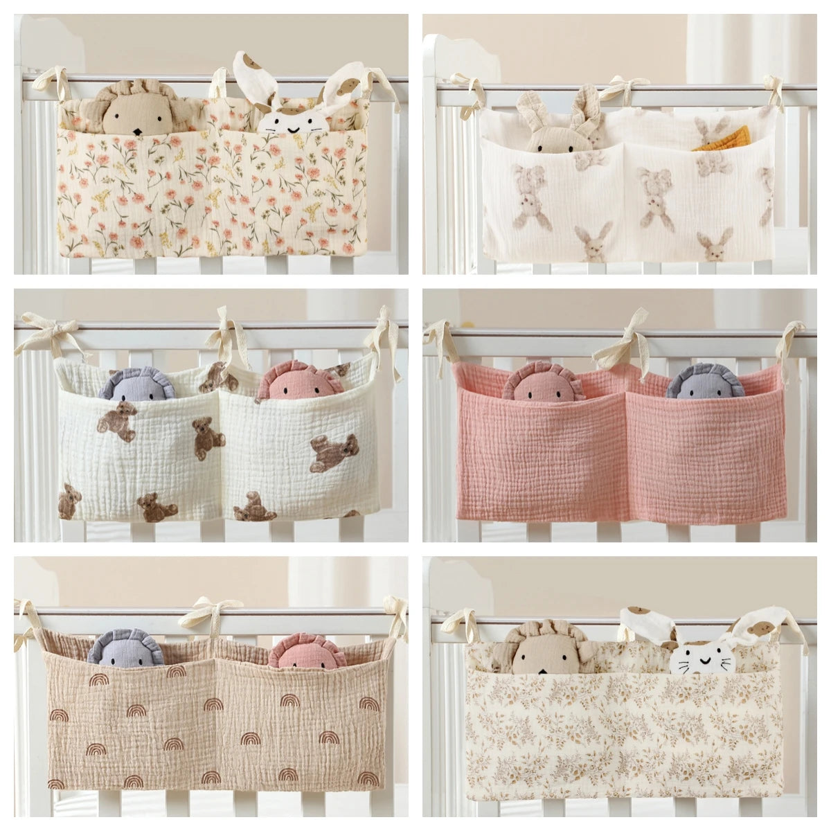 Baby Crib Storage Bag Organiser