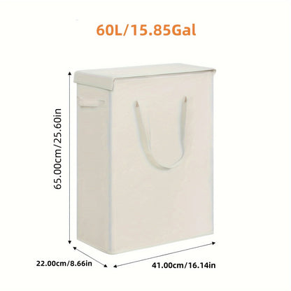 Wheeled Laundry Hamper with Lid