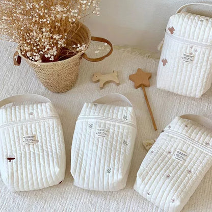 Quilted Baby Diaper Caddy Organiser