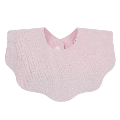Muslin Baby Bib (6–36 Months) – For Drooling & Feeding – Ultra Soft Absorbent Cotton Bib for Babies & Toddlers with Snap Closure