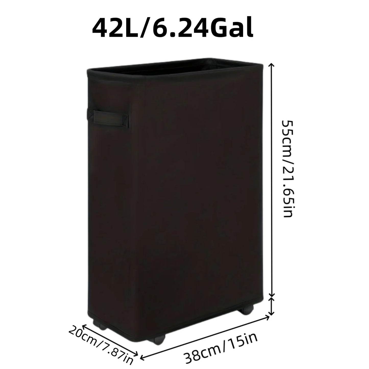 Wheeled Laundry Hamper with Lid