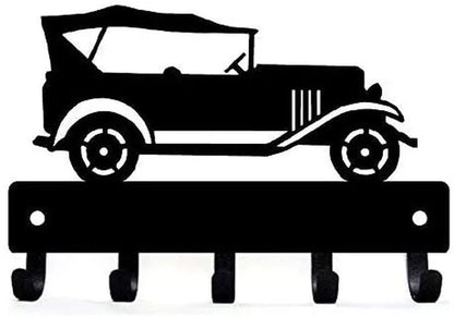 Racing Car Metal Wall Art with Key Hooks