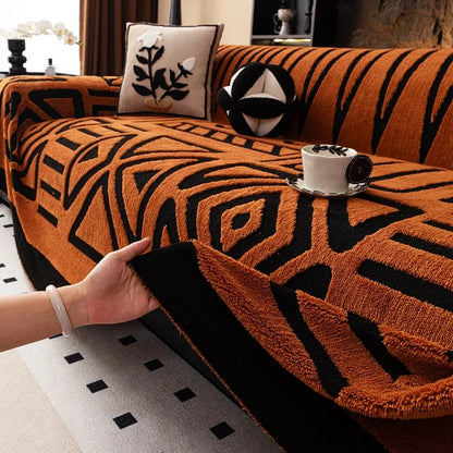 Fluffy Fleece Bohemian Sofa Throw
