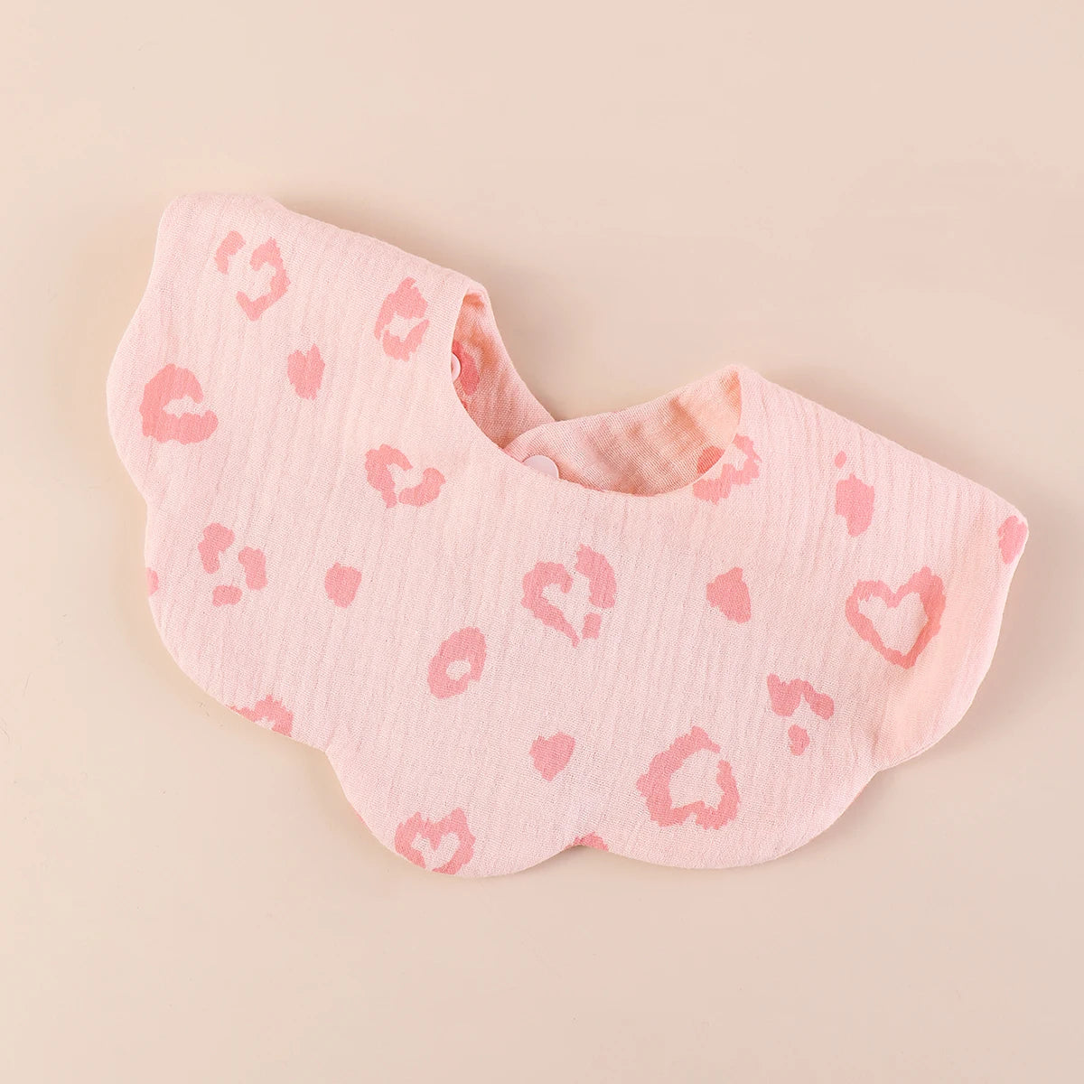 Muslin Baby Bib (6–36 Months) – For Drooling & Feeding – Ultra Soft Absorbent Cotton Bib for Babies & Toddlers with Snap Closure