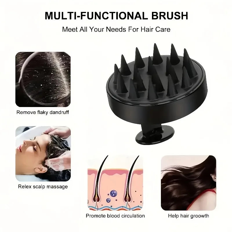 Long Handle Silicone Bath Brush Set