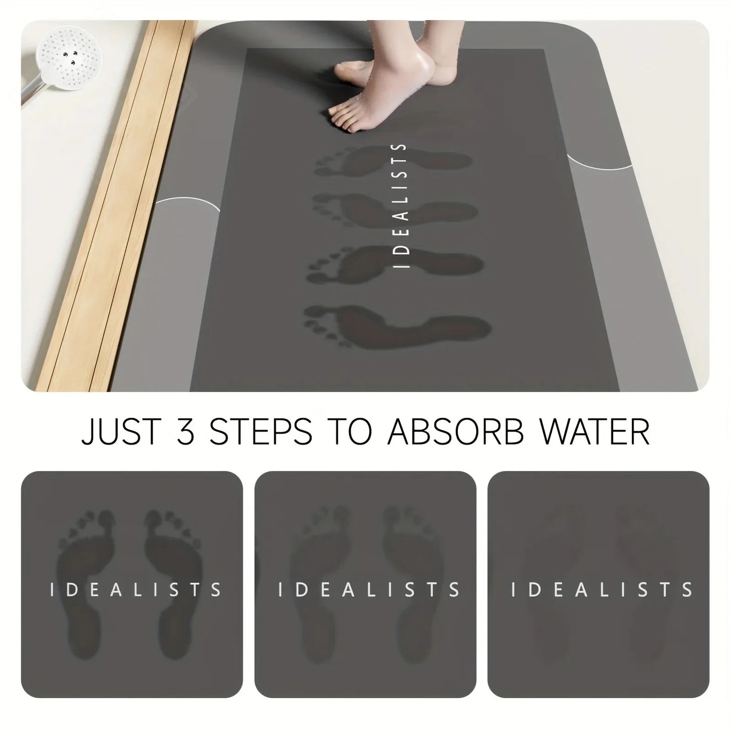 Diatomite Super-Absorbent Bath Mat
