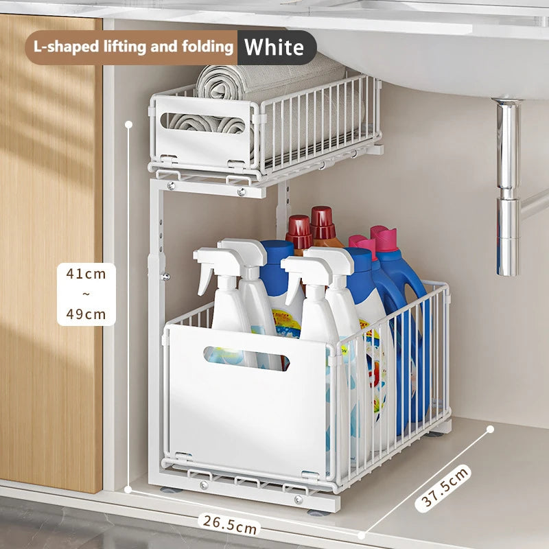 2-Tier Pull-Out Cabinet Organiser
