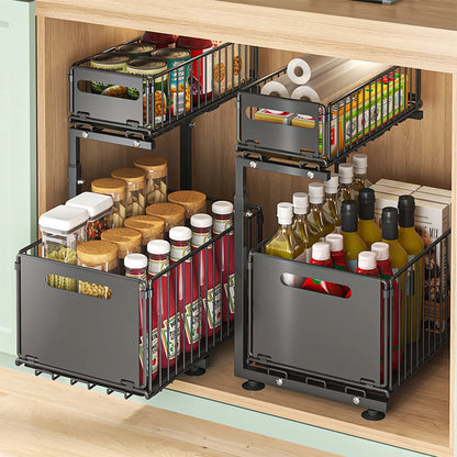 2-Tier Pull-Out Cabinet Organiser