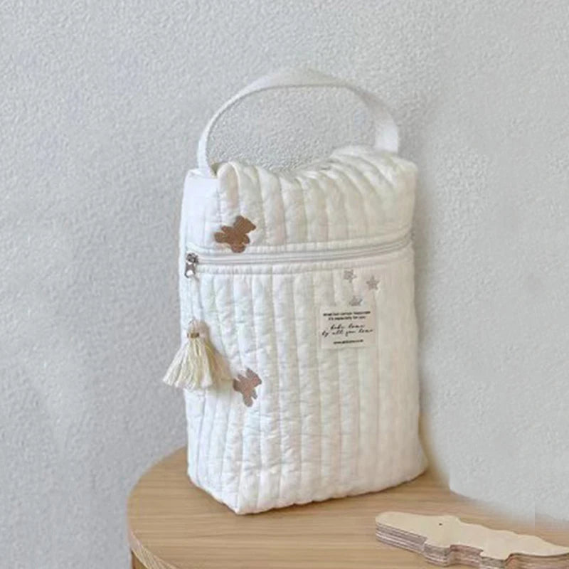 Quilted Baby Diaper Caddy Organiser