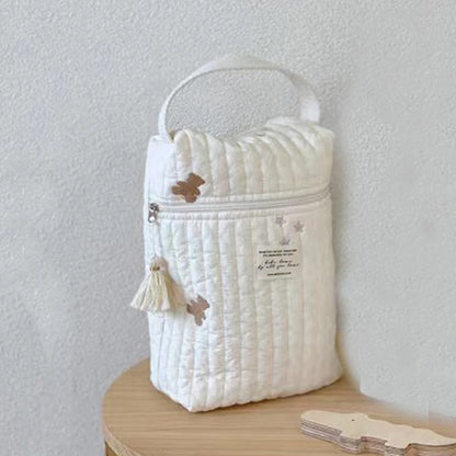 Quilted Baby Diaper Caddy Organiser