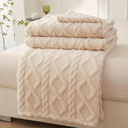 Lightweight Coral Fleece Throw Blanket