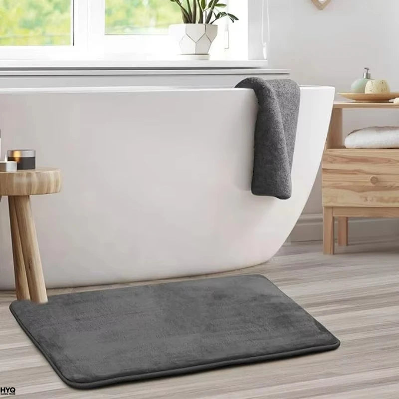 Super-Absorbent Coral Velvet Bath Mat