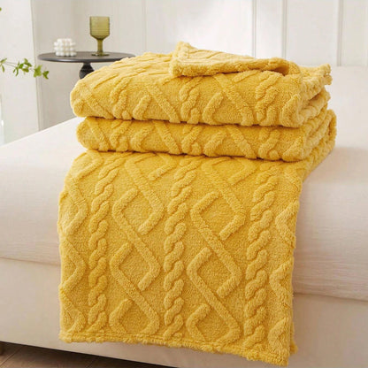 Lightweight Coral Fleece Throw Blanket