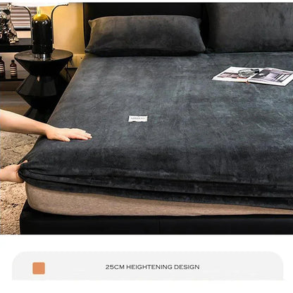 Fluffy Coral Fleece Fitted Sheet