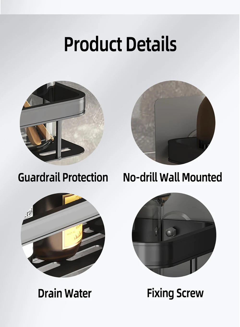 Wall-Mounted Diamond Shower Rack
