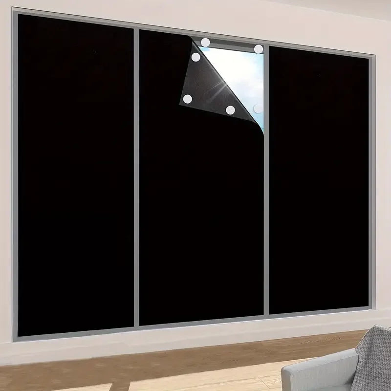 Portable Blackout Curtain Window Film