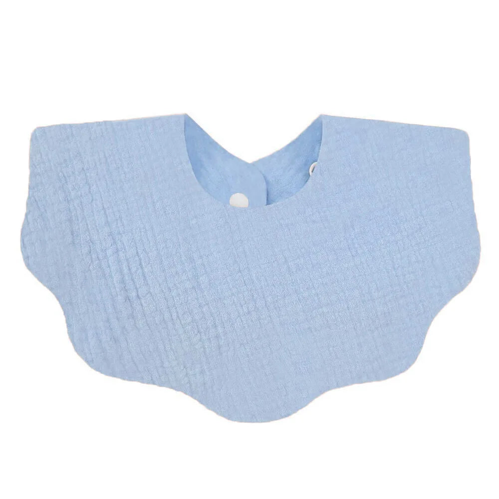 Muslin Baby Bib (6–36 Months) – For Drooling & Feeding – Ultra Soft Absorbent Cotton Bib for Babies & Toddlers with Snap Closure