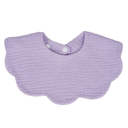 Muslin Baby Bib (6–36 Months) – For Drooling & Feeding – Ultra Soft Absorbent Cotton Bib for Babies & Toddlers with Snap Closure