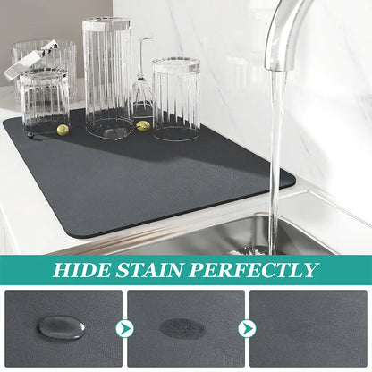 Absorbent Kitchen Dish Drying Mat