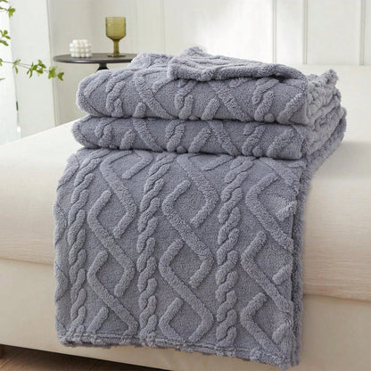 Lightweight Coral Fleece Throw Blanket