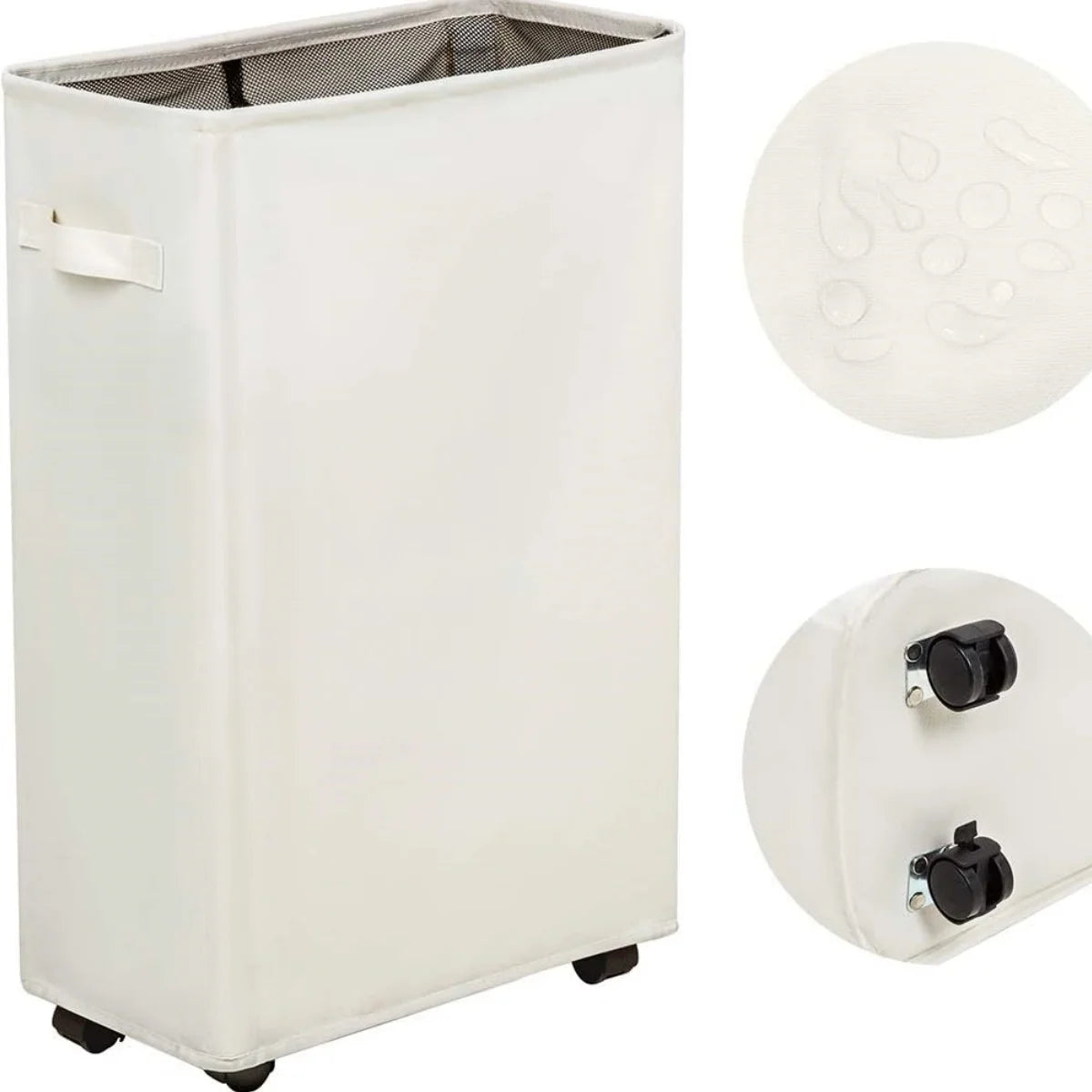 Wheeled Laundry Hamper with Lid