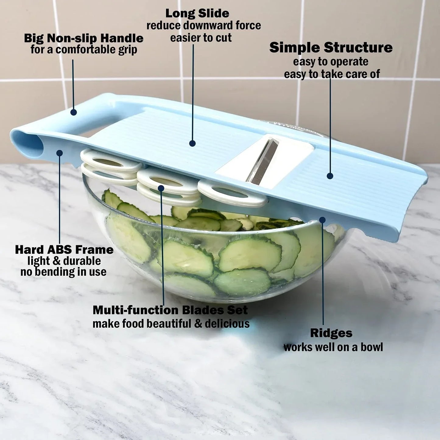 5-in-1 Mandoline Vegetable Slicer