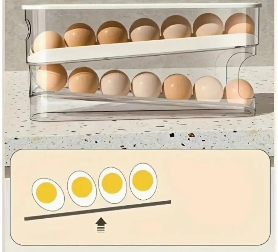 Bilayer Fridge Egg Storage Box