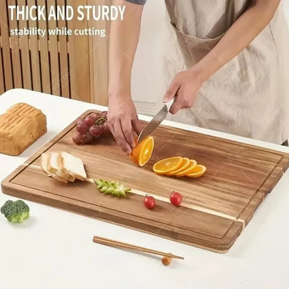 Beech & Walnut Wooden Cutting Board