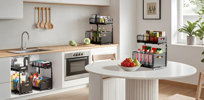 2-Tier Pull-Out Cabinet Organiser