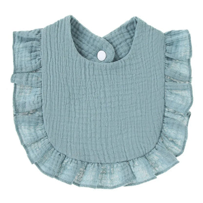 Muslin Baby Bib (6–36 Months) – For Drooling & Feeding – Ultra Soft Absorbent Cotton Bib for Babies & Toddlers with Snap Closure