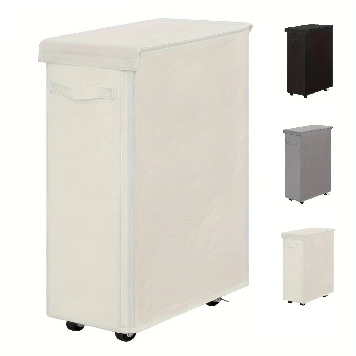 Wheeled Laundry Hamper with Lid