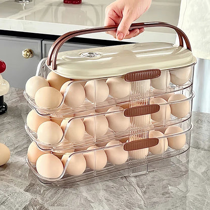Auto-Rolling Fridge Egg Storage Rack