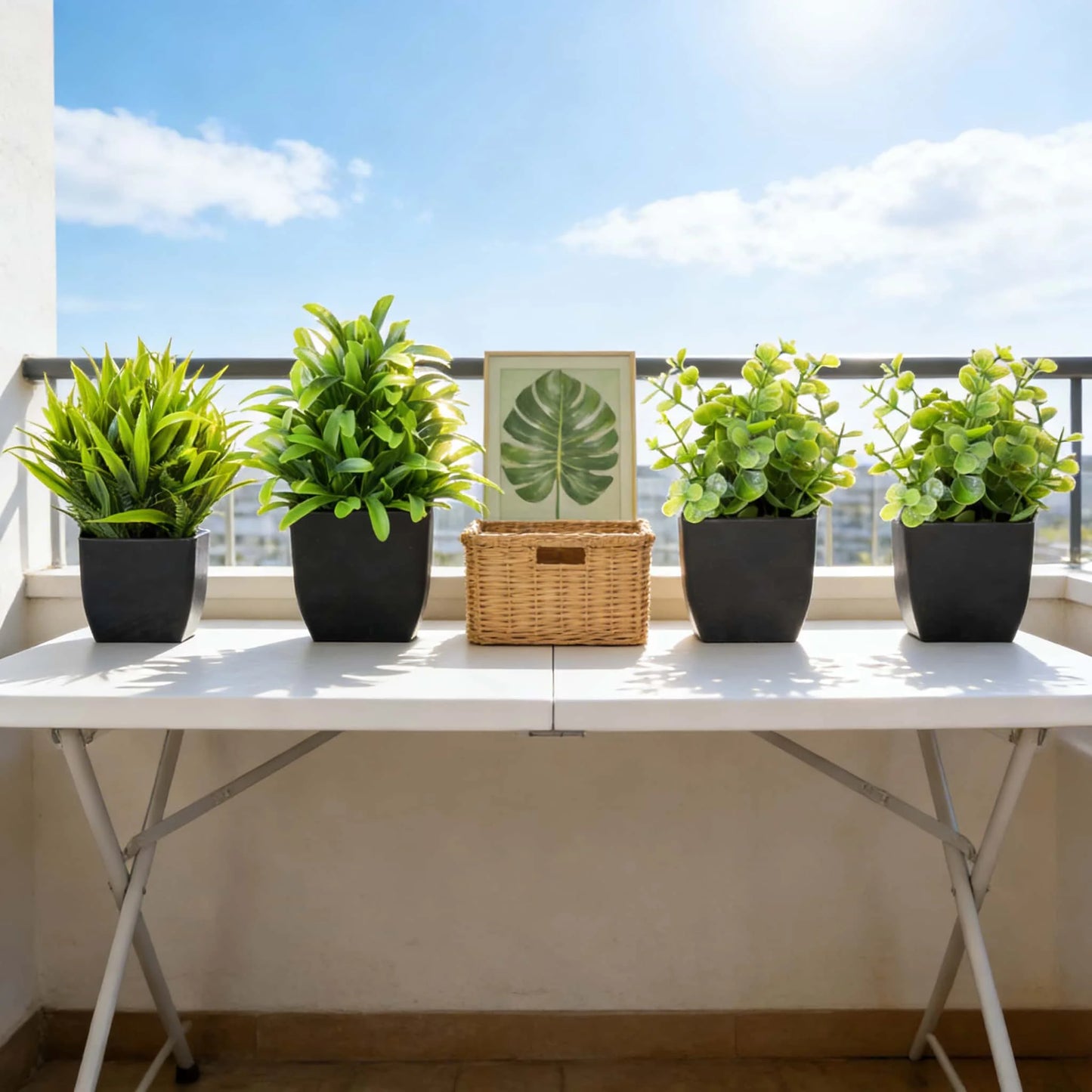 Realistic Faux Eucalyptus Pot Plant