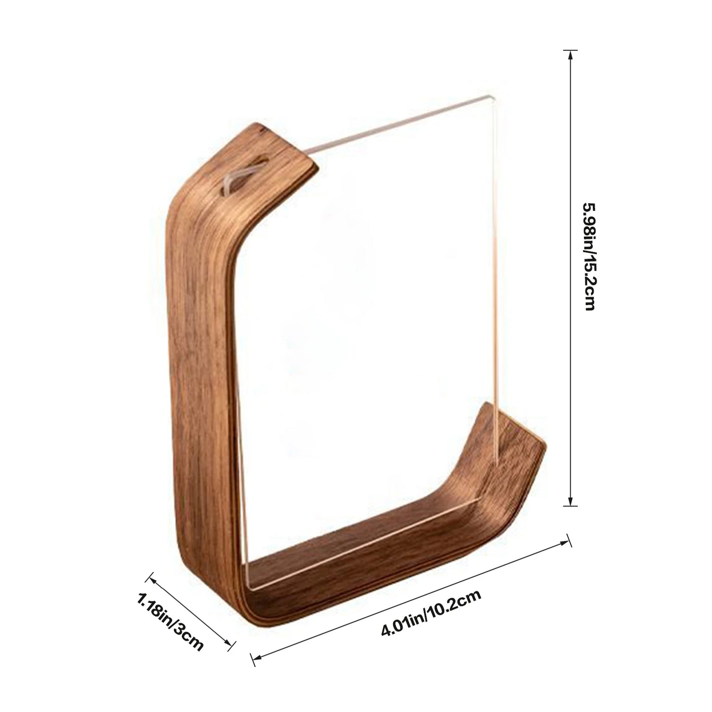 Acrylic & Wood Desktop Photo Display