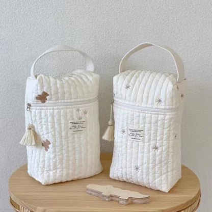 Quilted Baby Diaper Caddy Organiser