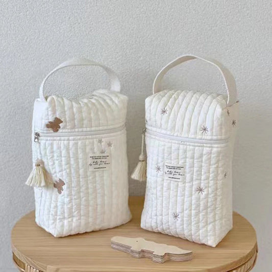 Quilted Baby Diaper Caddy Organiser