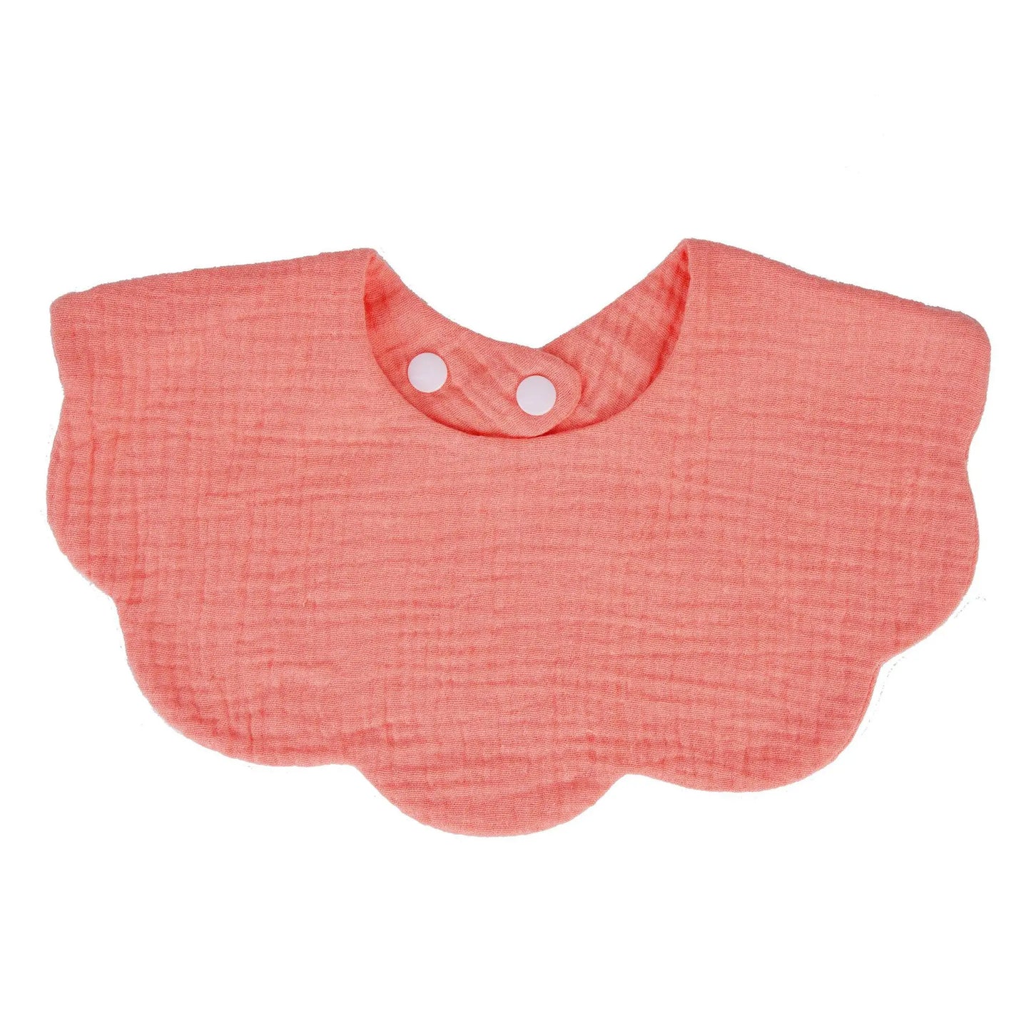 Muslin Baby Bib (6–36 Months) – For Drooling & Feeding – Ultra Soft Absorbent Cotton Bib for Babies & Toddlers with Snap Closure