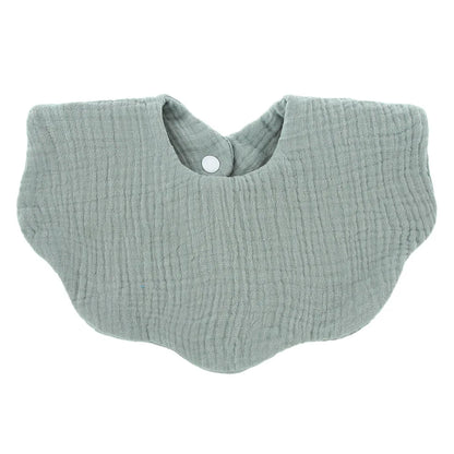 Muslin Baby Bib (6–36 Months) – For Drooling & Feeding – Ultra Soft Absorbent Cotton Bib for Babies & Toddlers with Snap Closure