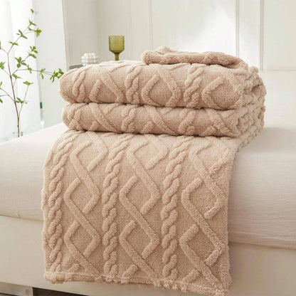 Lightweight Coral Fleece Throw Blanket