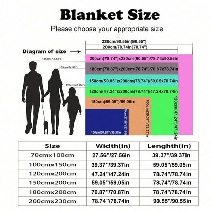 Lightweight Coral Fleece Throw Blanket