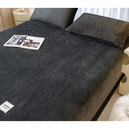 Fluffy Coral Fleece Fitted Sheet