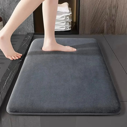 Super-Absorbent Coral Velvet Bath Mat