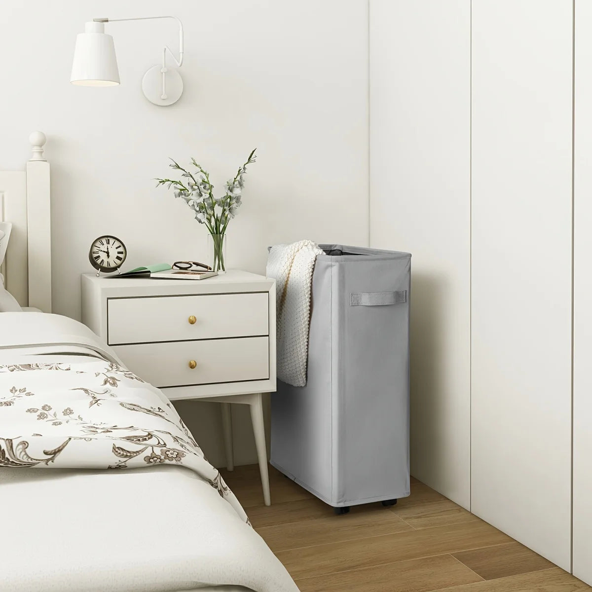 Wheeled Laundry Hamper with Lid