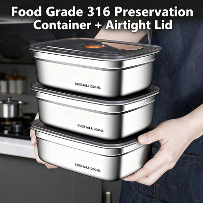 Stainless Steel Camping Lunch Box Sealed