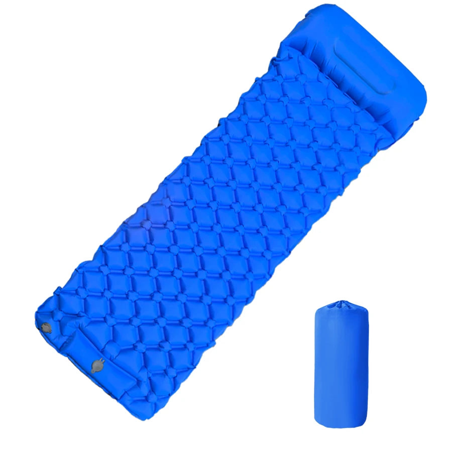 Inflatable Camping Sleeping Pad with Pillow