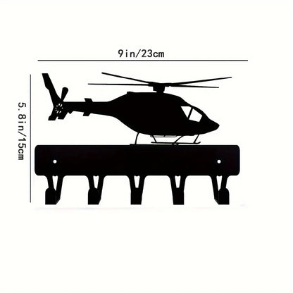 Racing Car Metal Wall Art with Key Hooks