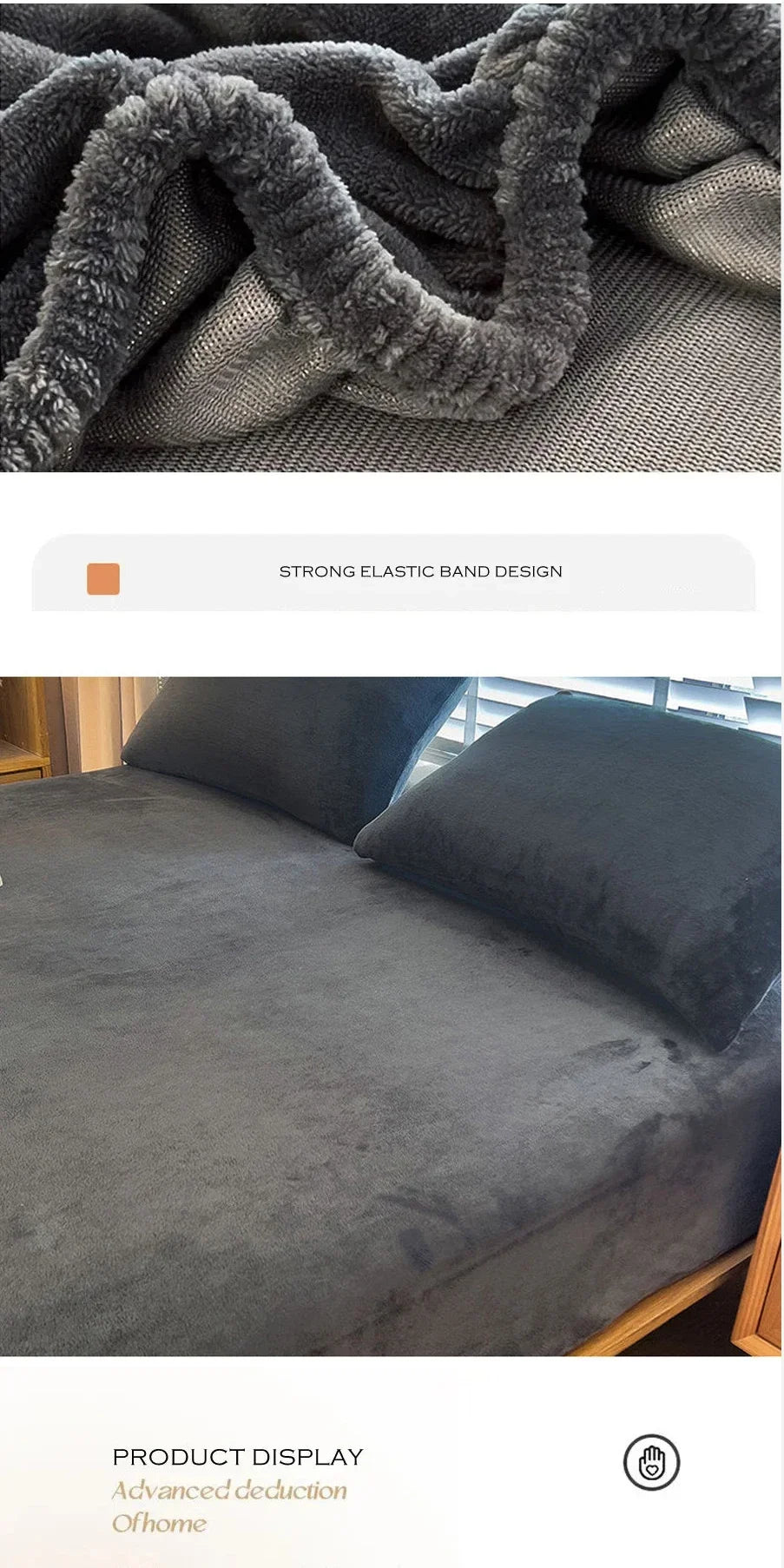 Fluffy Coral Fleece Fitted Sheet